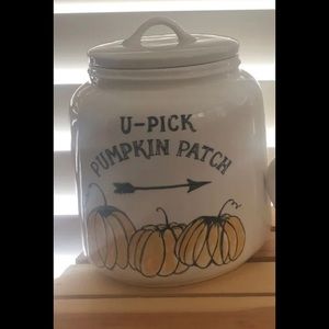 U pick pumpkin patch canister